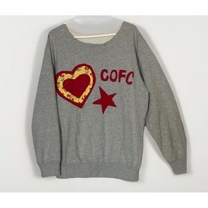 Brandy Melville COFC College of Charleston Sweatshirt Oversized Gray Cozy